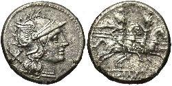 1 Денарій Римська республіка (509BC-27BC) Срібло 