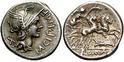 1 Денарій Римська республіка (509BC-27BC) Срібло 