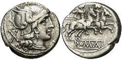 1 Денарій Римська республіка (509BC-27BC) Срібло 