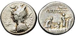 1 Денарій Римська республіка (509BC-27BC) Срібло 