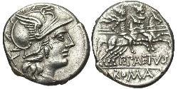 1 Денарій Римська республіка (509BC-27BC) Срібло 