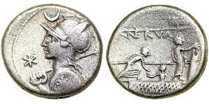 1 Денарій Римська республіка (509BC-27BC) Срібло 