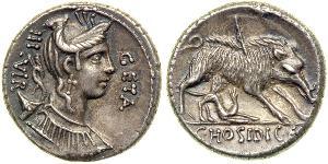 1 Денарій Римська республіка (509BC-27BC) Срібло 