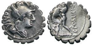 1 Денарій Римська республіка (509BC-27BC) Срібло 