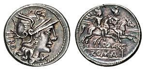 1 Денарій Римська республіка (509BC-27BC) Срібло Луцій Опімій