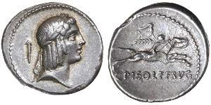 1 Денарій Римська республіка (509BC-27BC) Срібло 