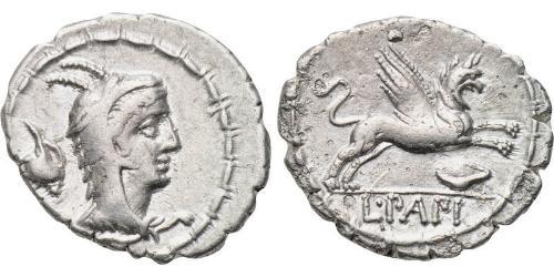 1 Денарій Римська республіка (509BC-27BC) Срібло 