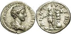 1 Денарій Римська імперія (27BC-395) Срібло Коммод (161-192)