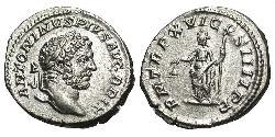1 Денарій Римська імперія (27BC-395) Срібло Каракалла (188-217)