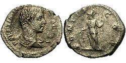 1 Денарій Римська імперія (27BC-395) Срібло Гета  (189-211)