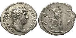 1 Денарій Римська імперія (27BC-395) Срібло Адріан (76 - 138) 