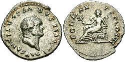 1 Денарій Римська імперія (27BC-395) Срібло Тіт (39-81)