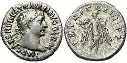 1 Денарій Римська імперія (27BC-395) Срібло Траян (53-117)