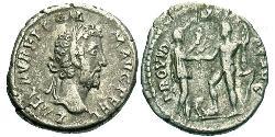 1 Денарій Римська імперія (27BC-395) Срібло Коммод (161-192)