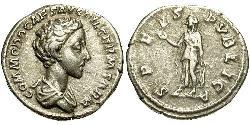 1 Денарій Римська імперія (27BC-395) Срібло Коммод (161-192)