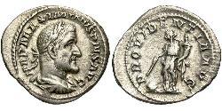 1 Денарій Римська імперія (27BC-395) Срібло Максимін I (173-238)