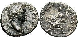 1 Денарій Римська імперія (27BC-395) Срібло Веспасіан (9-79)