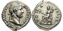 1 Денарій Римська імперія (27BC-395) Срібло Адріан (76 - 138) 