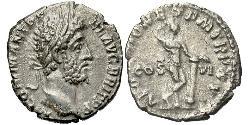 1 Денарій Римська імперія (27BC-395) Срібло Коммод (161-192)