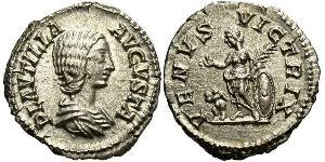 1 Денарій Римська імперія (27BC-395) Срібло Fulvia Plautilla (189-212)