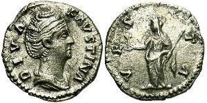 1 Денарій Римська імперія (27BC-395) Срібло Фаустіна Старша(105-141)