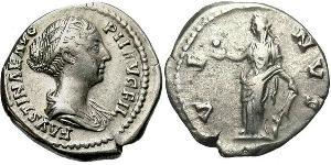 1 Денарій Римська імперія (27BC-395) Срібло Фаустина II (130-175)