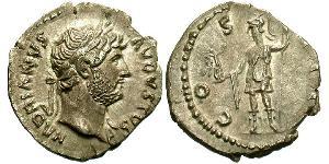 1 Денарій Римська імперія (27BC-395) Срібло Адріан (76 - 138) 