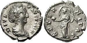 1 Денарій Римська імперія (27BC-395) Срібло Фаустіна Старша(105-141)