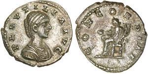 1 Денарій Римська імперія (27BC-395) Срібло Fulvia Plautilla (189-212)