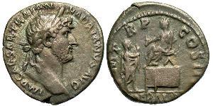1 Денарій Римська імперія (27BC-395) Срібло Адріан (76 - 138) 