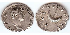 1 Денарій Римська імперія (27BC-395) Срібло Адріан (76 - 138) 