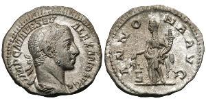 1 Денарій Римська імперія (27BC-395) Срібло Александр Север (208-235)