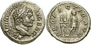 1 Денарій Римська імперія (27BC-395) Срібло Каракалла (188-217)