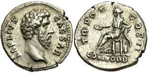 1 Денарій Римська імперія (27BC-395) Срібло Адріан (76 - 138) 