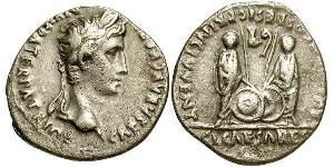 1 Денарій Римська імперія (27BC-395) Срібло Октавіан Август (63BC- 14) 