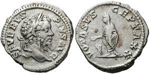 1 Денарій Римська імперія (27BC-395) Срібло Септимій Север (145- 211)