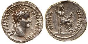 1 Денарій Римська імперія (27BC-395) Срібло Тиберій Клавдій Нерон (42 BC-37)