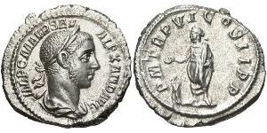 1 Денарій Римська імперія (27BC-395) Срібло Александр Север (208-235)