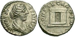 1 Денарій Римська імперія (27BC-395) Срібло Фаустина II (130-175)