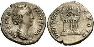 1 Денарій Римська імперія (27BC-395) Срібло Фаустіна Старша(105-141)