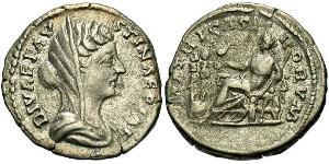 1 Денарій Римська імперія (27BC-395) Срібло Фаустина II (130-175)