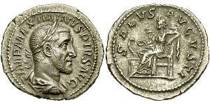 1 Денарій Римська імперія (27BC-395) Срібло Максимін I (173-238)