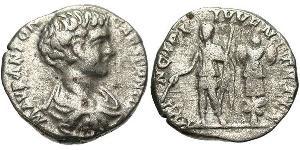 1 Денарій Римська імперія (27BC-395) Срібло Каракалла (188-217)