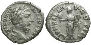 1 Денарій Римська імперія (27BC-395) Срібло Марк Аврелій (121-180)