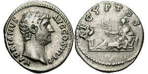 1 Денарій Римська імперія (27BC-395) Срібло Адріан (76 - 138) 