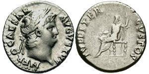 1 Денарій Римська імперія (27BC-395) Срібло Нерон (37- 68)