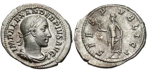 1 Денарій Римська імперія (27BC-395) Срібло Александр Север (208-235)