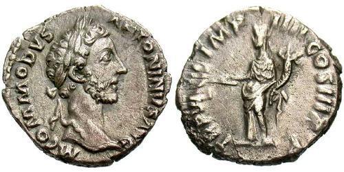 1 Денарій Римська імперія (27BC-395) Срібло Коммод (161-192)