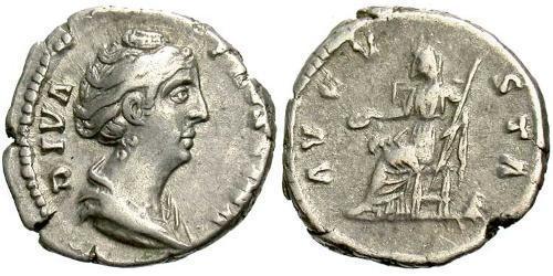 1 Денарій Римська імперія (27BC-395) Срібло Фаустіна Старша(105-141)