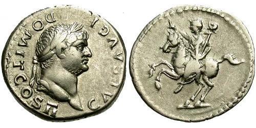 1 Денарій Римська імперія (27BC-395) Срібло Доміціан (51-96)
